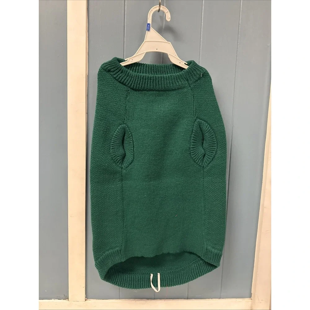 Merry Bright Holiday SLEIGH ALL DAY Sweater Christmas Halloween Dog Costume‎ L